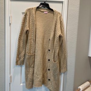 ⭐️ NEW PINK LILY LONG TAN CARDIGAN